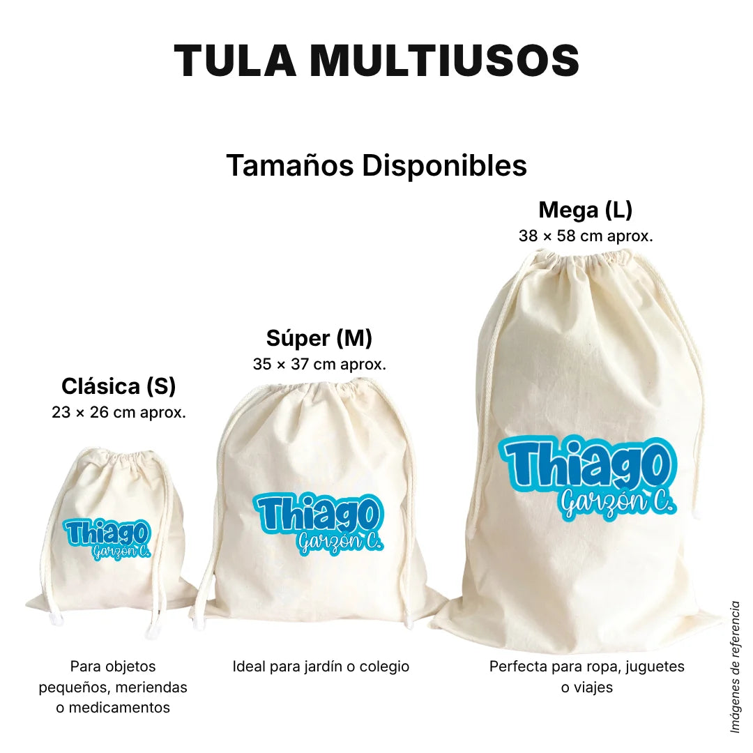 Pop Name Sky – Tula Multiusos Personalizada