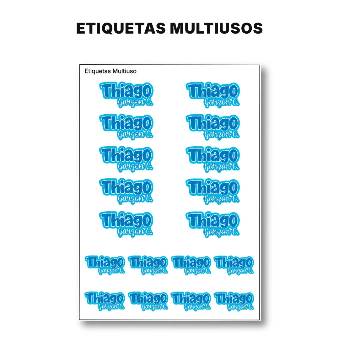 Pop Name Sky – Etiquetas Escolares Personalizadas