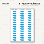 Pop Name – Sky 🔵 - Etiquetas Escolares Premium Personalizadas