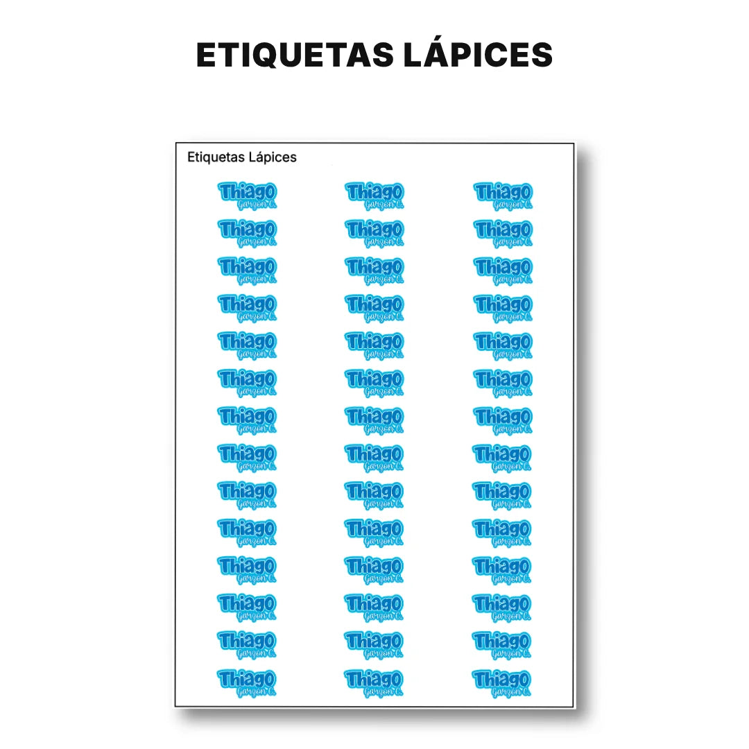 Pop Name Sky – Etiquetas Escolares Personalizadas