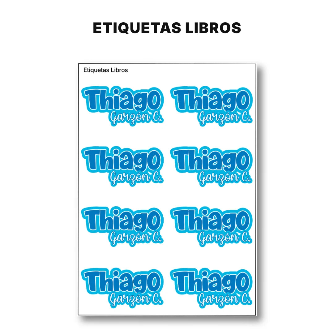 Pop Name Sky – Etiquetas Escolares Personalizadas