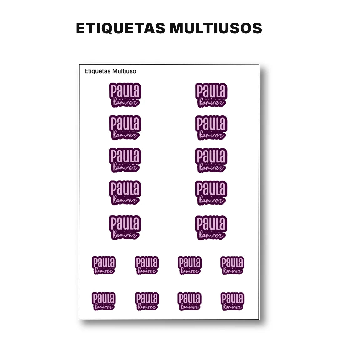 Pop Name Uva – Etiquetas Escolares Personalizadas