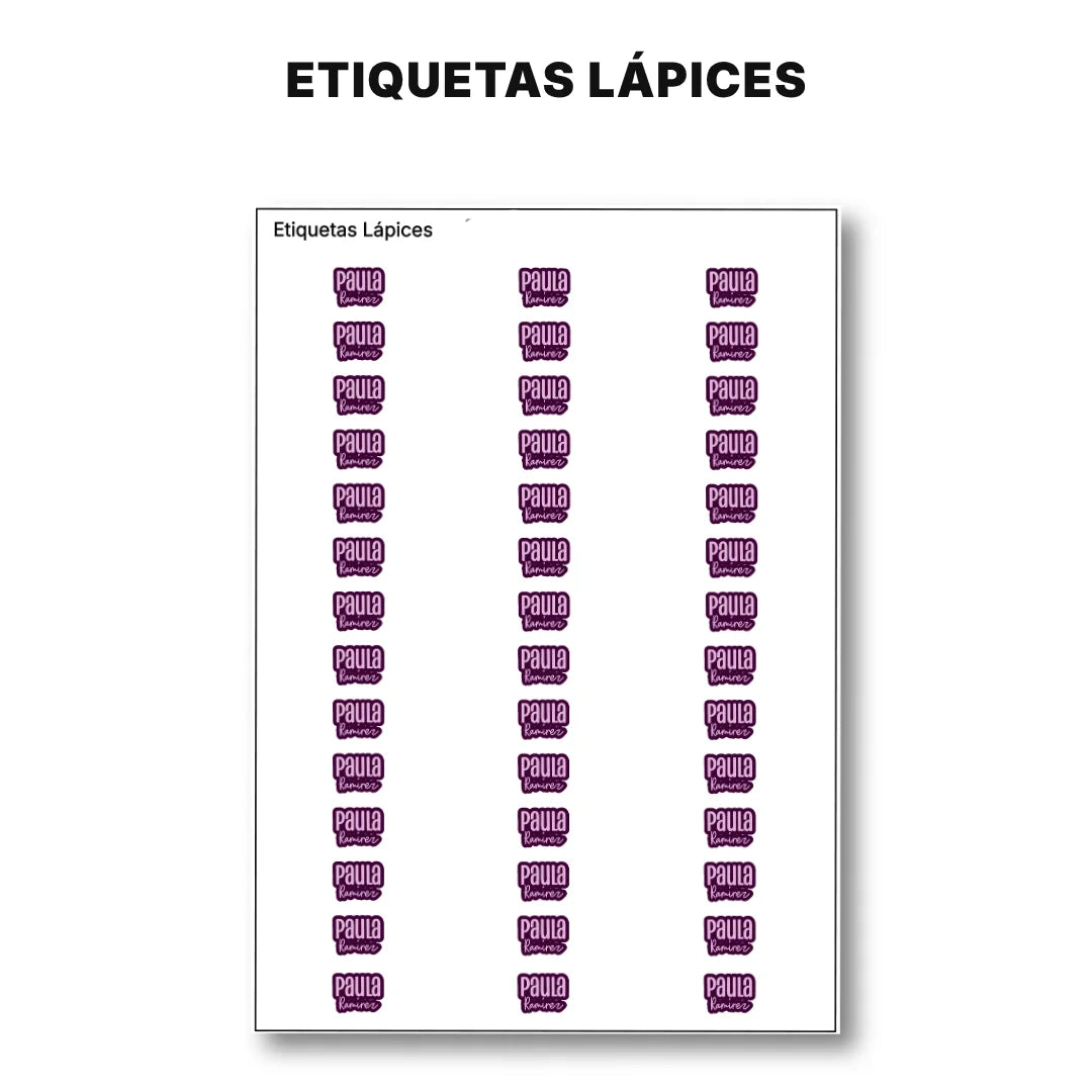 Pop Name Uva – Etiquetas Escolares Personalizadas