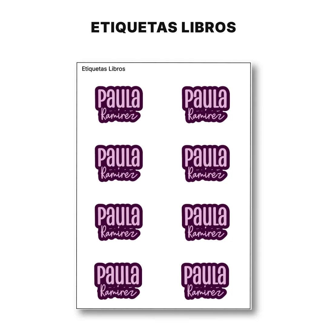 Pop Name Uva – Etiquetas Escolares Personalizadas