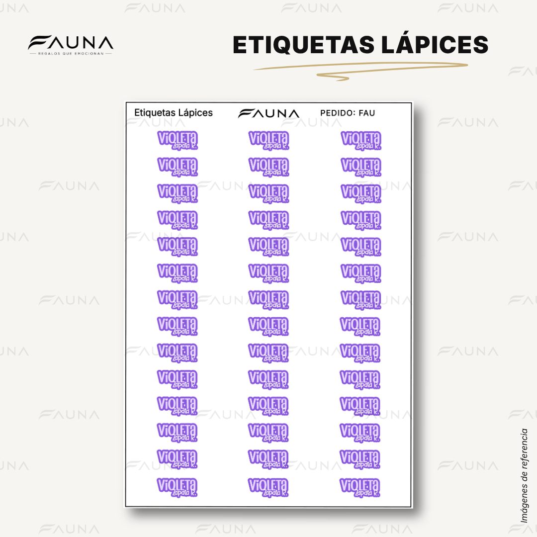 Pop Name – Violeta 💜 - Etiquetas Escolares Premium Personalizadas