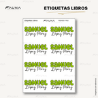 Pop Name – Lima 🟢 - Etiquetas Escolares Premium Personalizadas