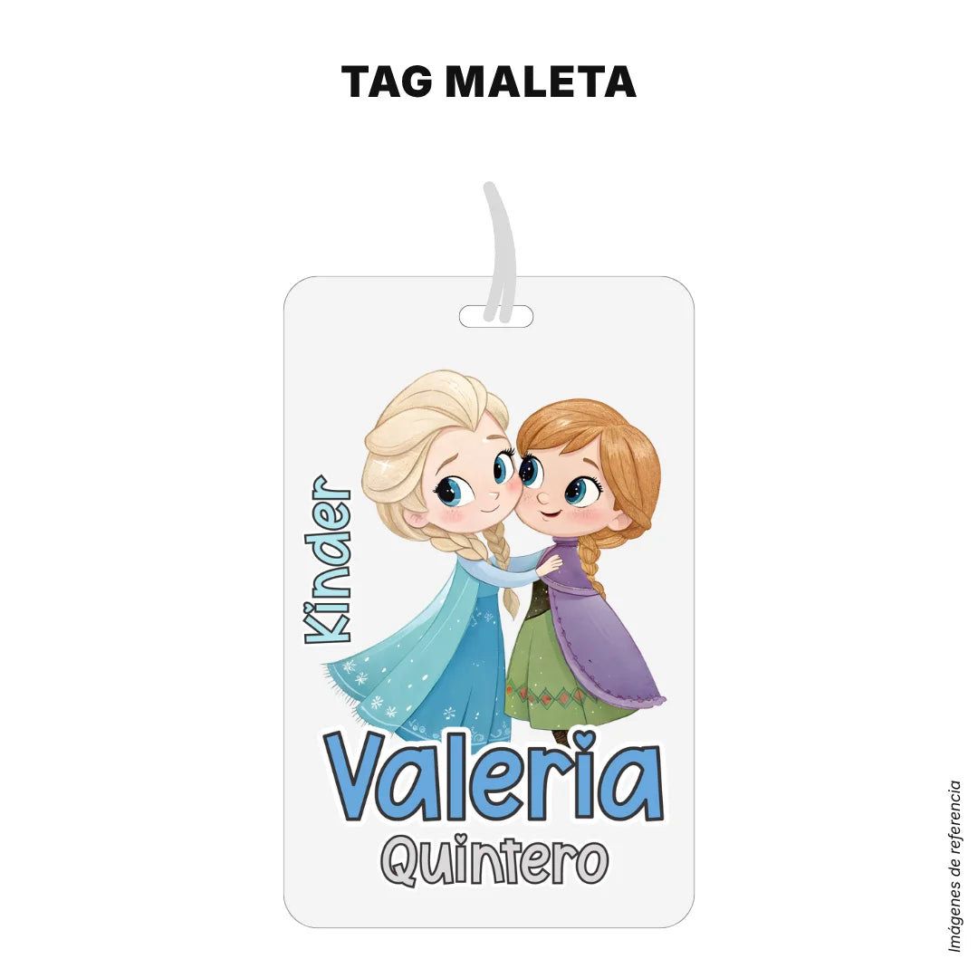 Princesas de Hielo – Etiquetas Escolares Personalizadas