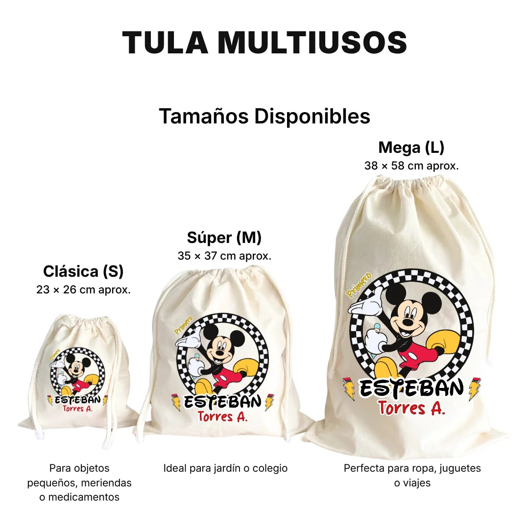 Ratón Clásico – Tula Multiusos Personalizada