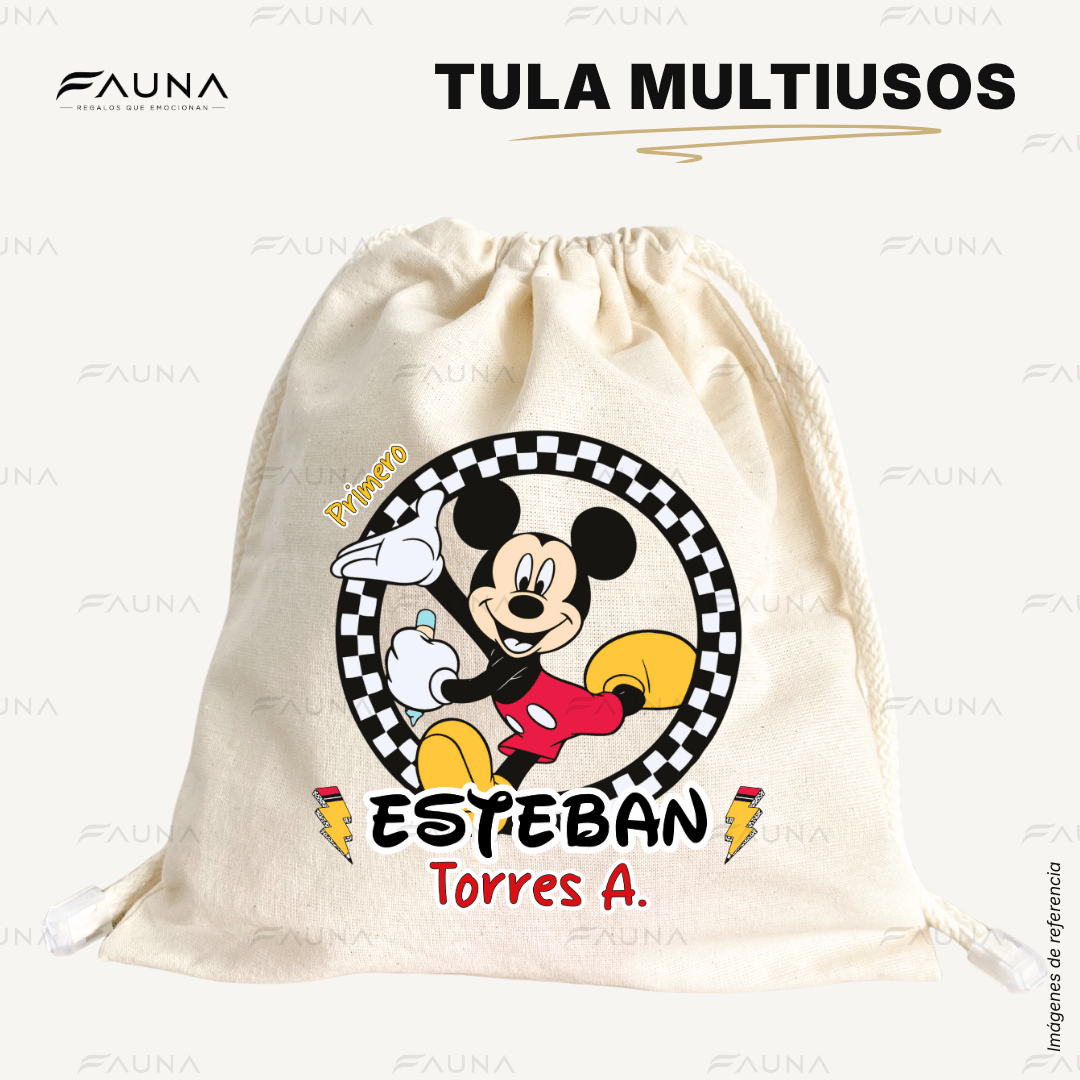 Ratón Clásico 🐭 - Etiquetas Escolares Premium Personalizadas