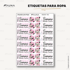 Ratoncita Clásica 🎀 - Etiquetas Escolares Premium Personalizadas