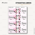 Ratoncita Clásica 🎀 - Etiquetas Escolares Premium Personalizadas