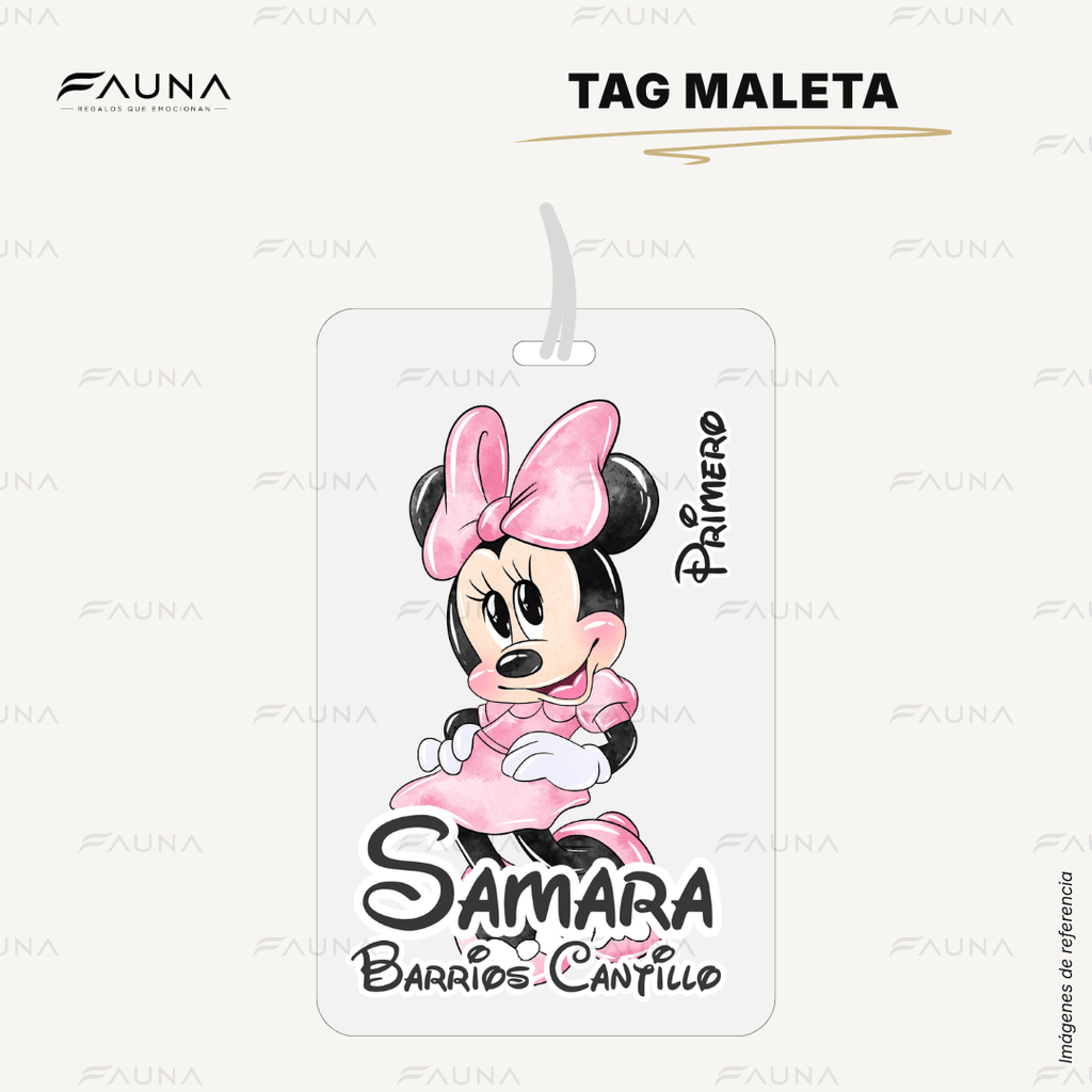 Ratoncita Clásica 🎀 - Etiquetas Escolares Premium Personalizadas