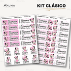 Ratoncita Clásica 🎀 - Etiquetas Escolares Premium Personalizadas