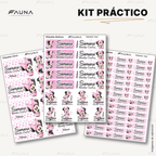 Ratoncita Clásica 🎀 - Etiquetas Escolares Premium Personalizadas