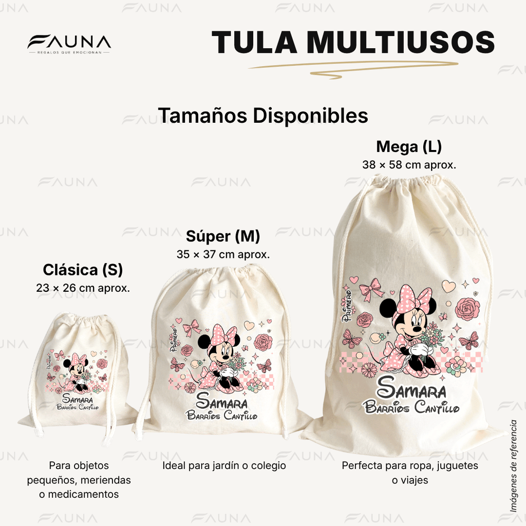 Ratoncita Clásica 🎀 - Etiquetas Escolares Premium Personalizadas