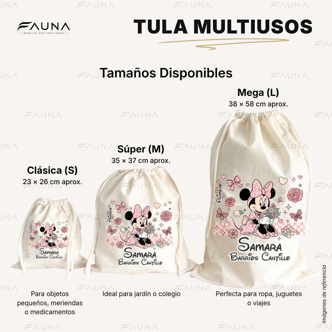 Ratoncita Clásica 🎀 - Etiquetas Escolares Premium Personalizadas