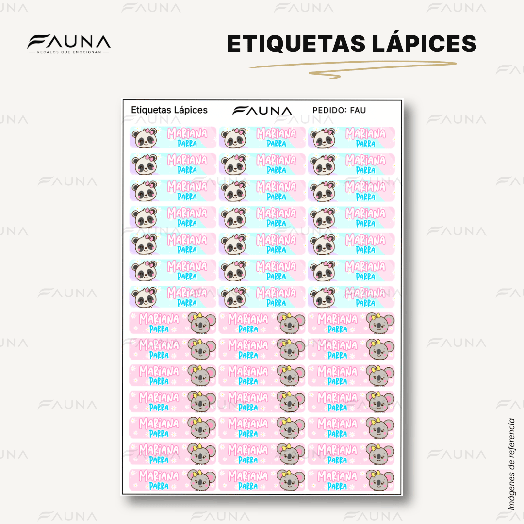 Selva Niña 🌴 - Etiquetas Escolares Premium Personalizadas