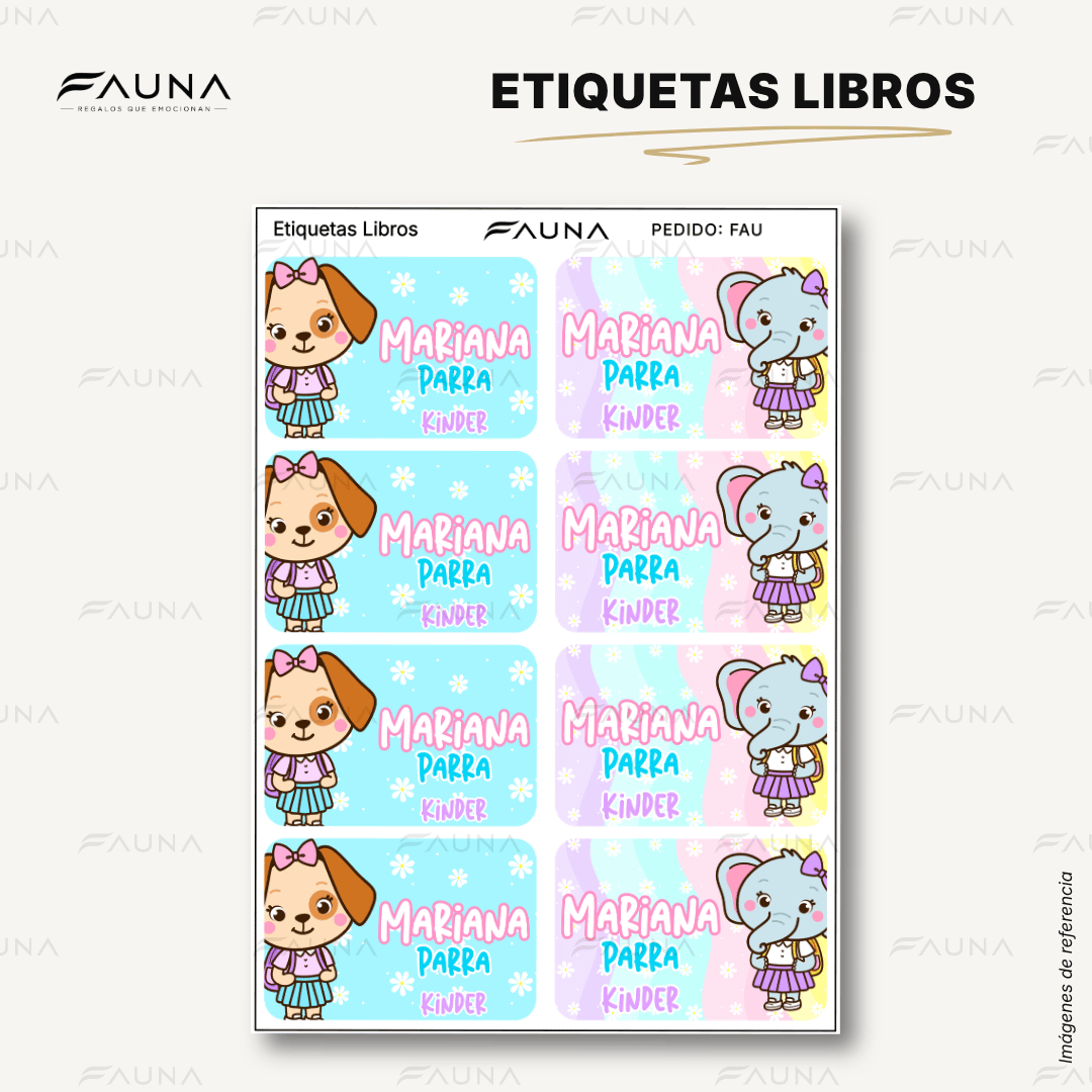 Selva Niña 🌴 - Etiquetas Escolares Premium Personalizadas