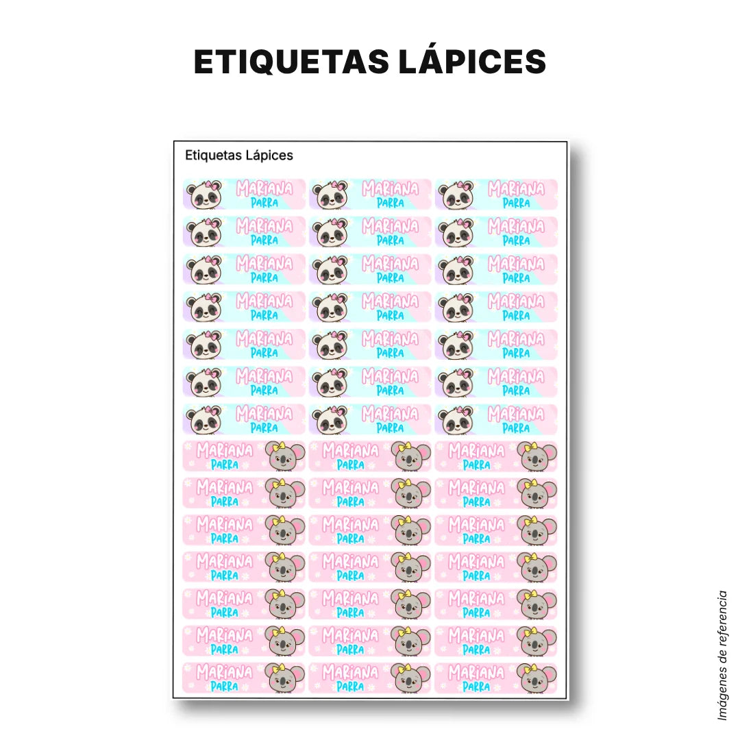Selva Niña – Etiquetas Escolares Personalizadas