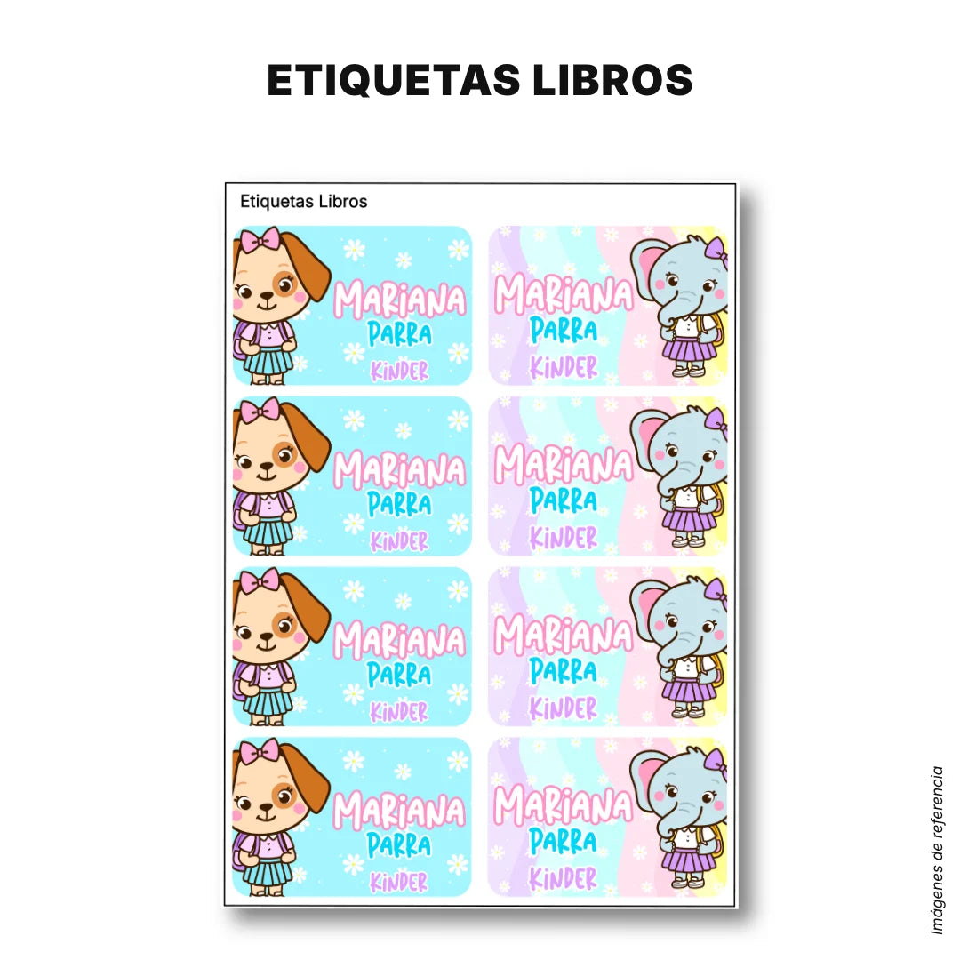 Selva Niña – Etiquetas Escolares Personalizadas