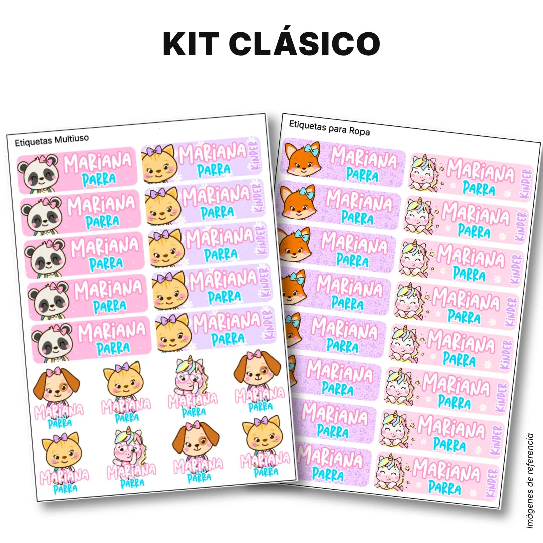 Selva Niña – Etiquetas Escolares Personalizadas