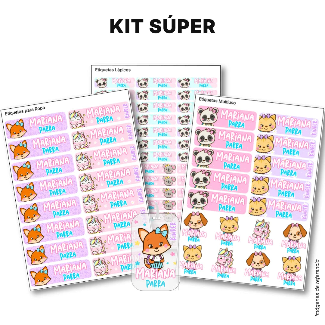 Selva Niña – Etiquetas Escolares Personalizadas