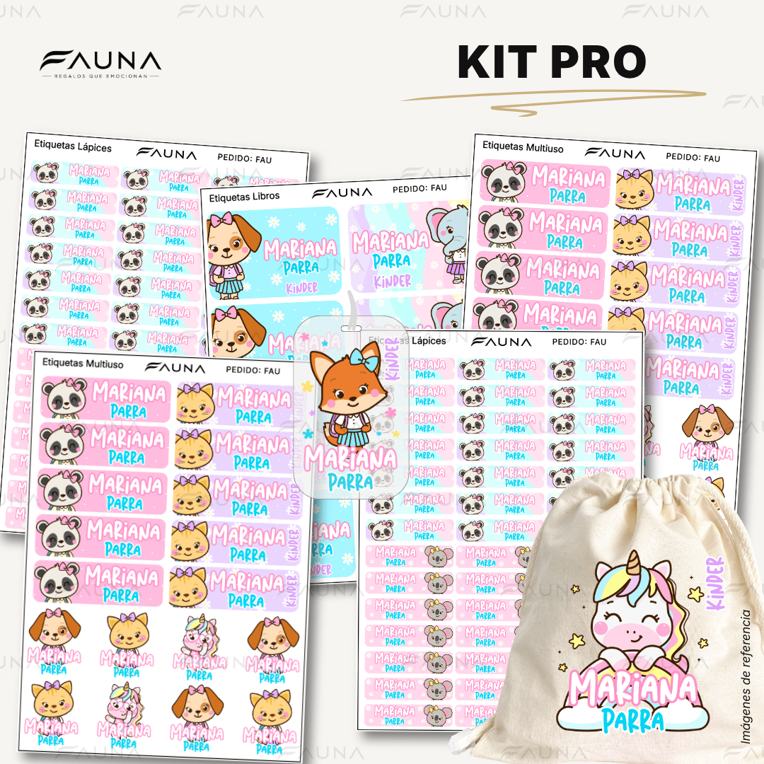 Selva Niña 🌴 - Etiquetas Escolares Premium Personalizadas