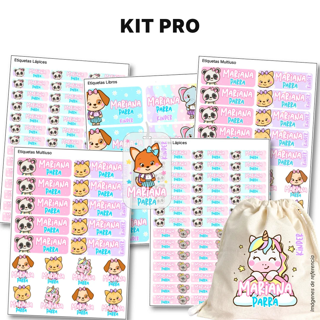Selva Niña – Etiquetas Escolares Personalizadas