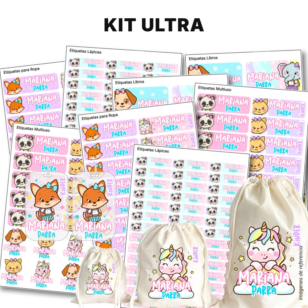 Selva Niña – Etiquetas Escolares Personalizadas