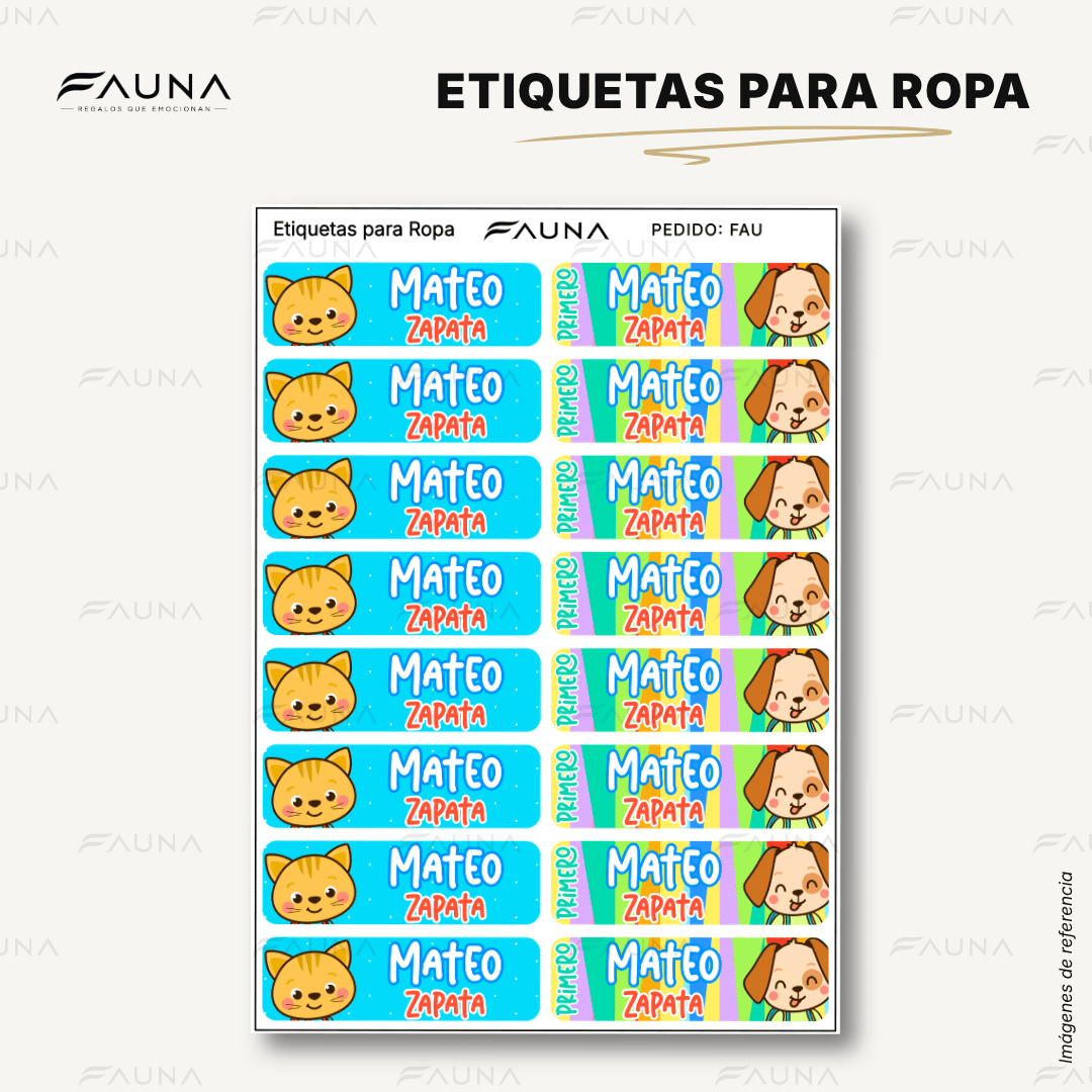 Selva Niño 🦁 - Etiquetas Escolares Premium Personalizadas
