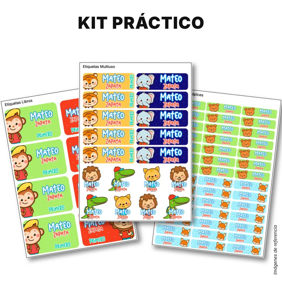 Selva Niño – Etiquetas Escolares Personalizadas