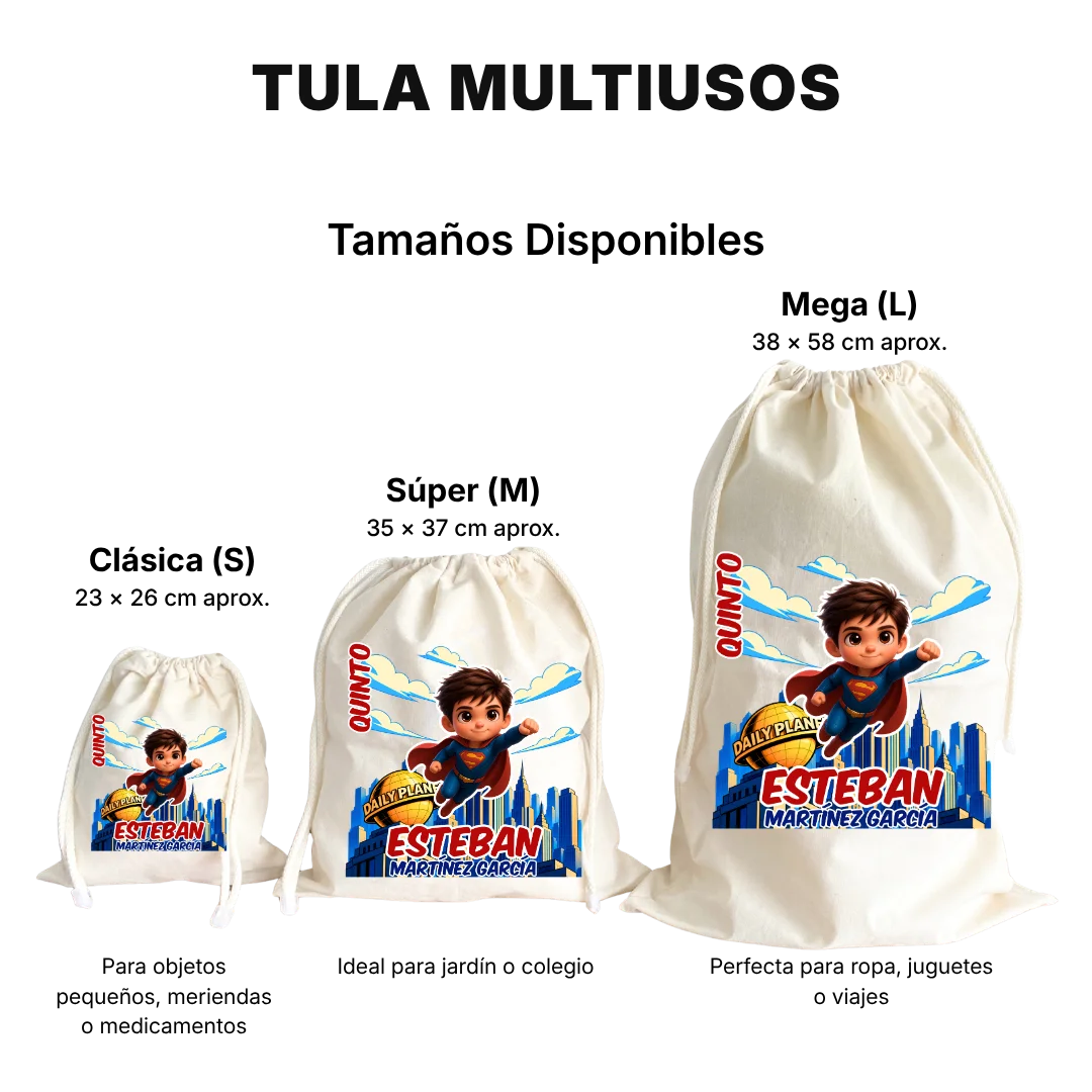 Súper Hombre – Etiquetas Escolares Personalizadas