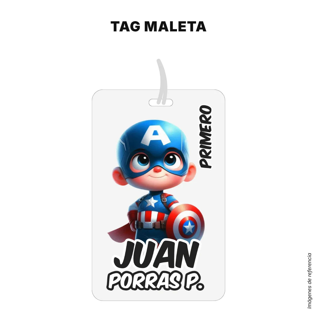 Superhéroes Niño – Etiquetas Escolares Personalizadas