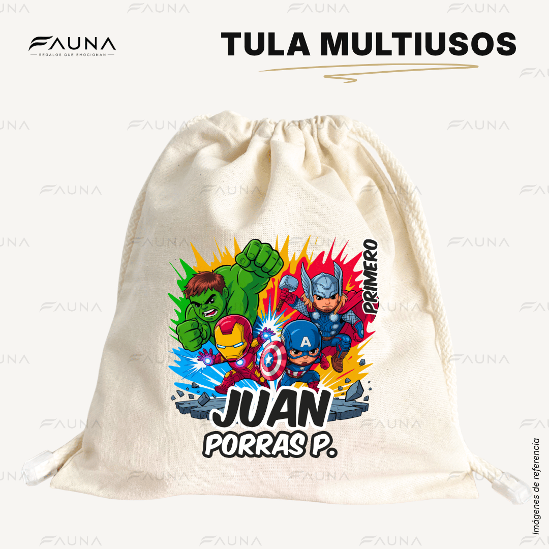 Superhéroes Niño 🦸‍♂️ - Etiquetas Escolares Premium Personalizadas