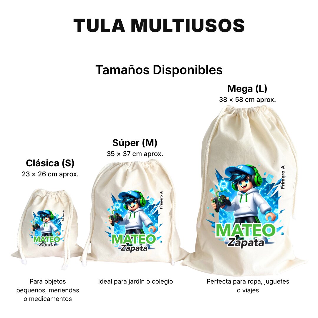 Videojuegos – Tula Multiusos Personalizada