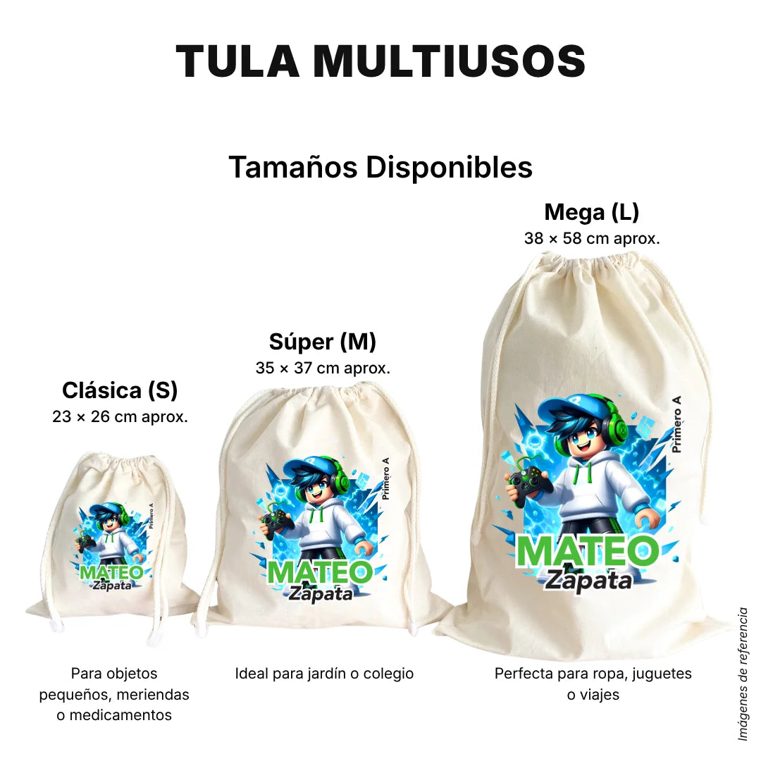 Videojuegos – Tula Multiusos Personalizada