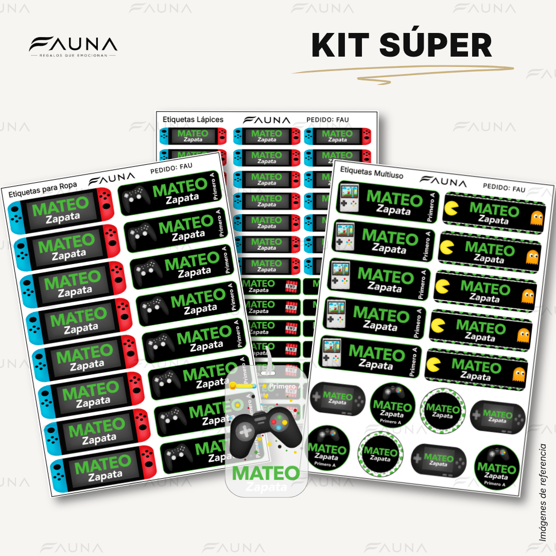 Videojuegos – Etiquetas Escolares Personalizadas