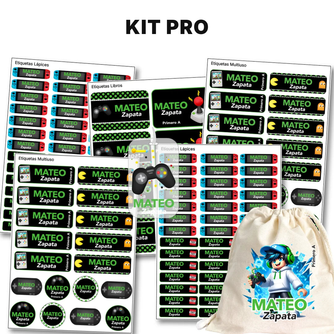 Videojuegos – Etiquetas Escolares Personalizadas