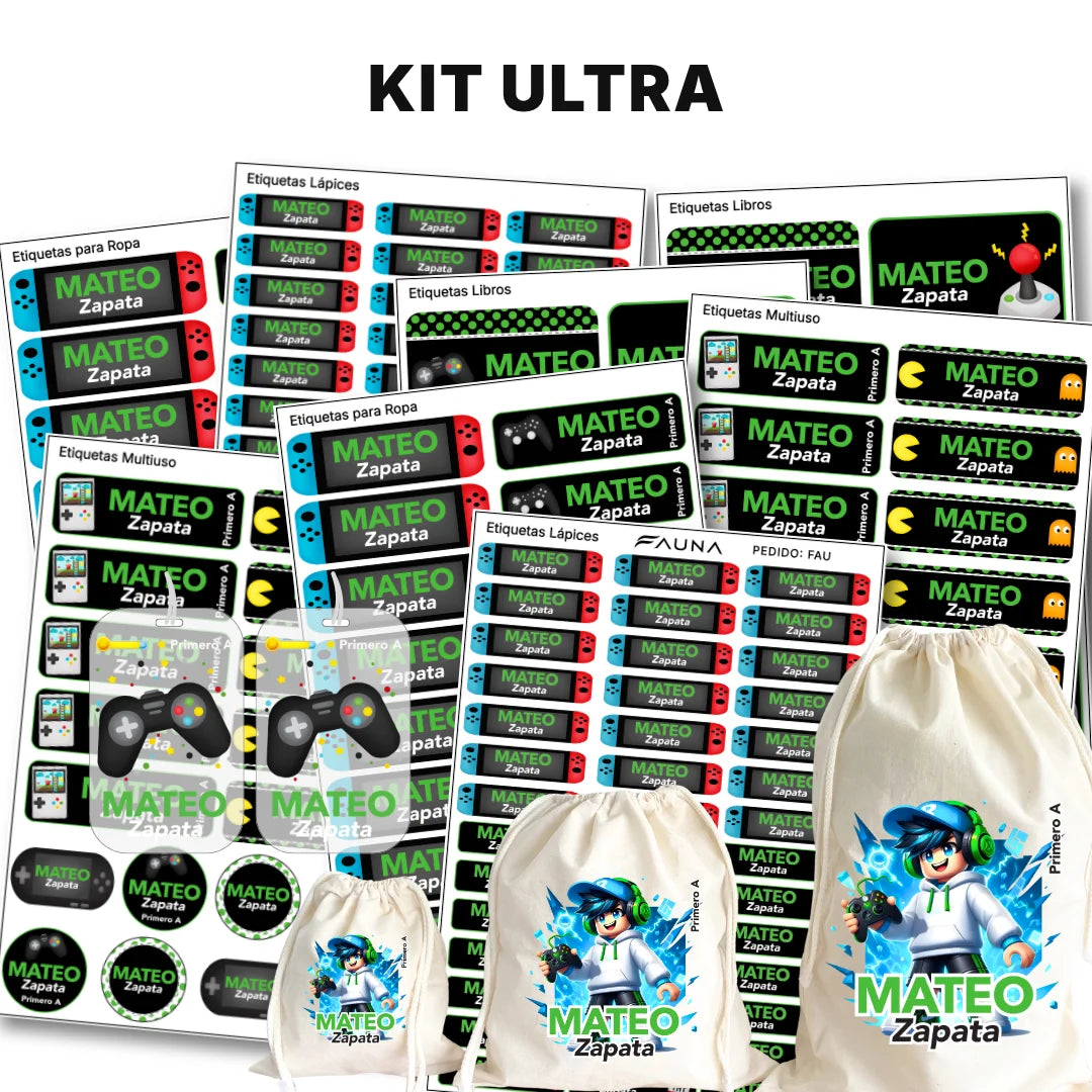 Videojuegos – Etiquetas Escolares Personalizadas