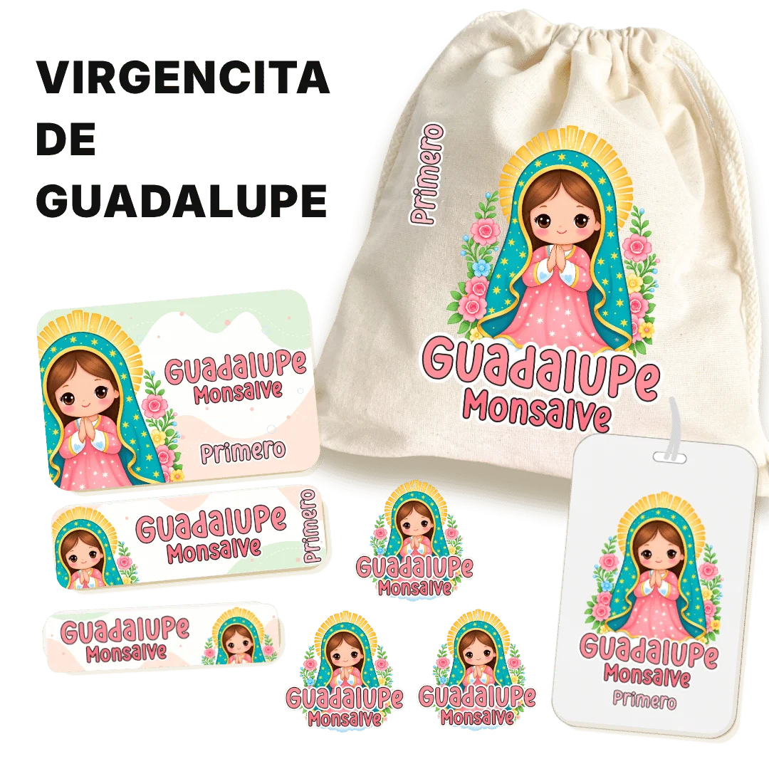 Virgencita de Guadalupe – Etiquetas Escolares Personalizadas