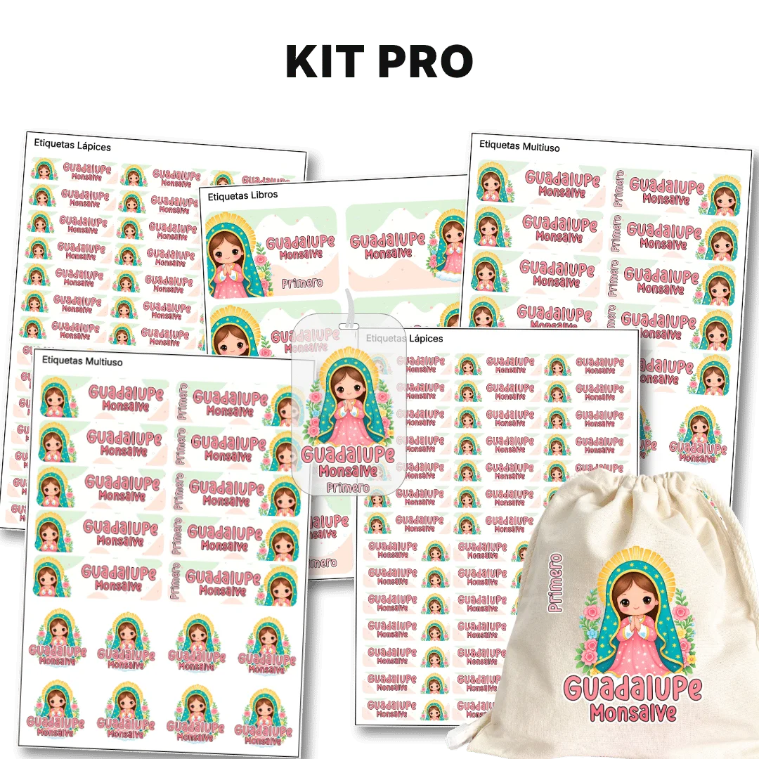Virgencita de Guadalupe – Etiquetas Escolares Personalizadas