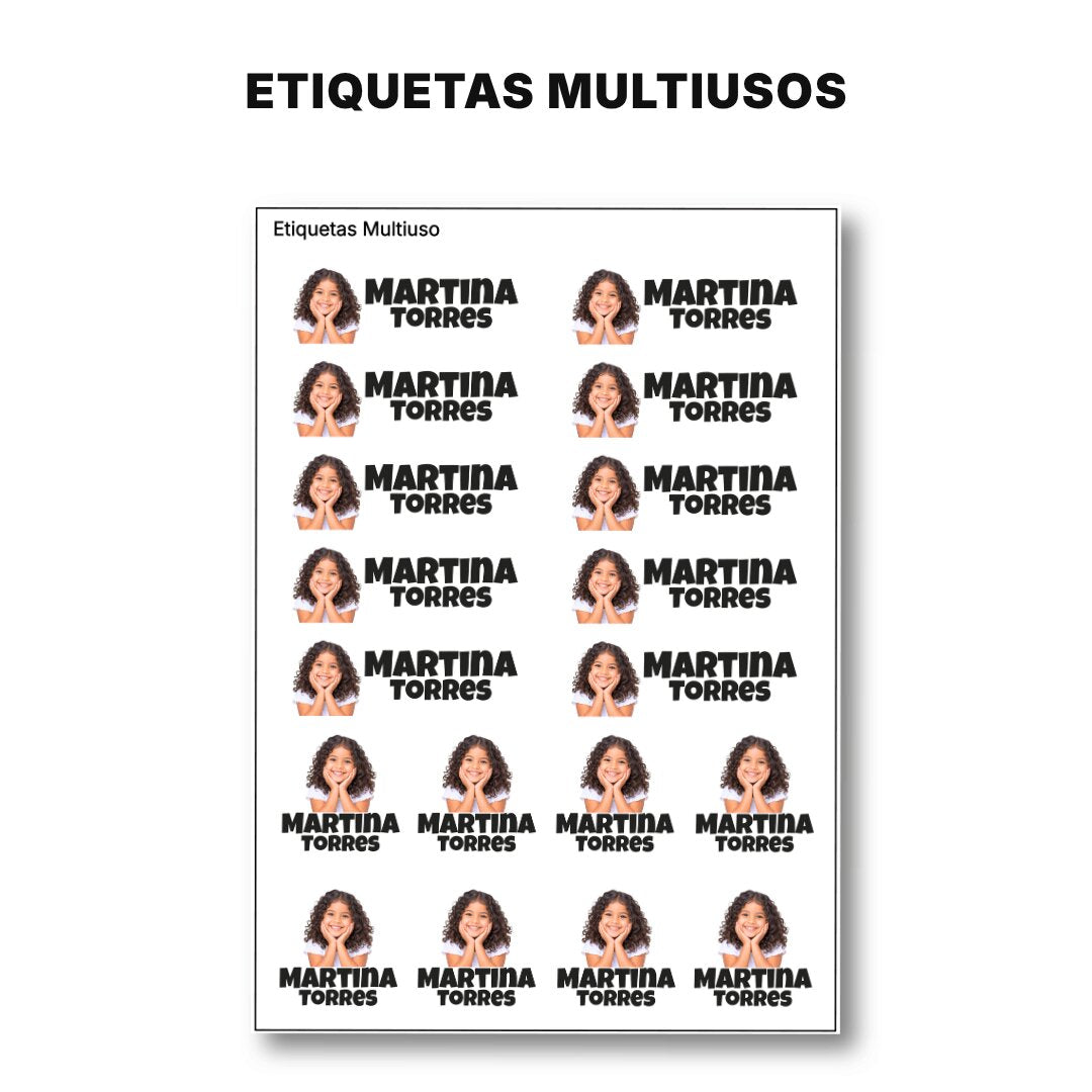 Con Foto – Etiquetas Personalizadas