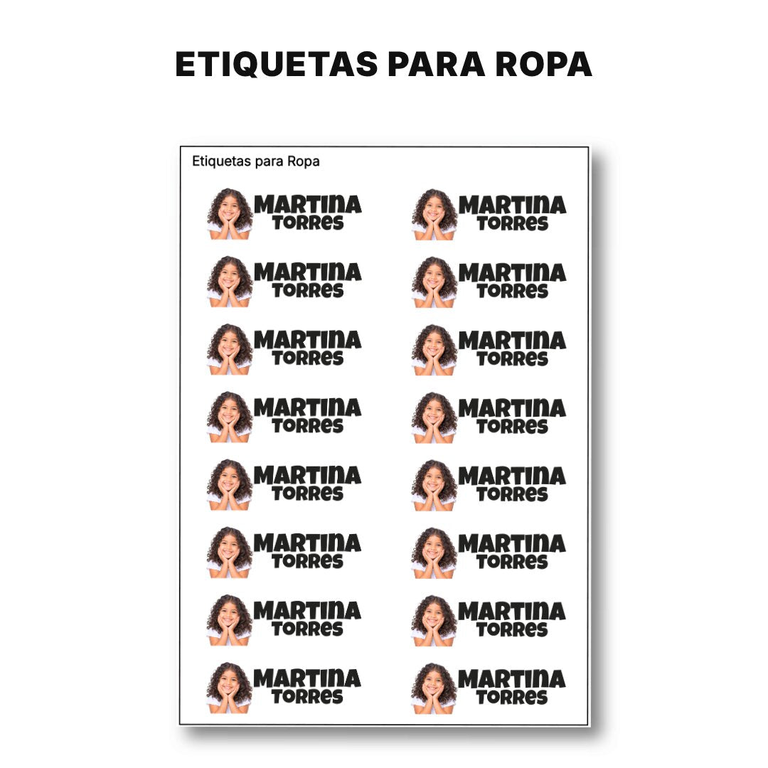 Con Foto – Etiquetas Personalizadas