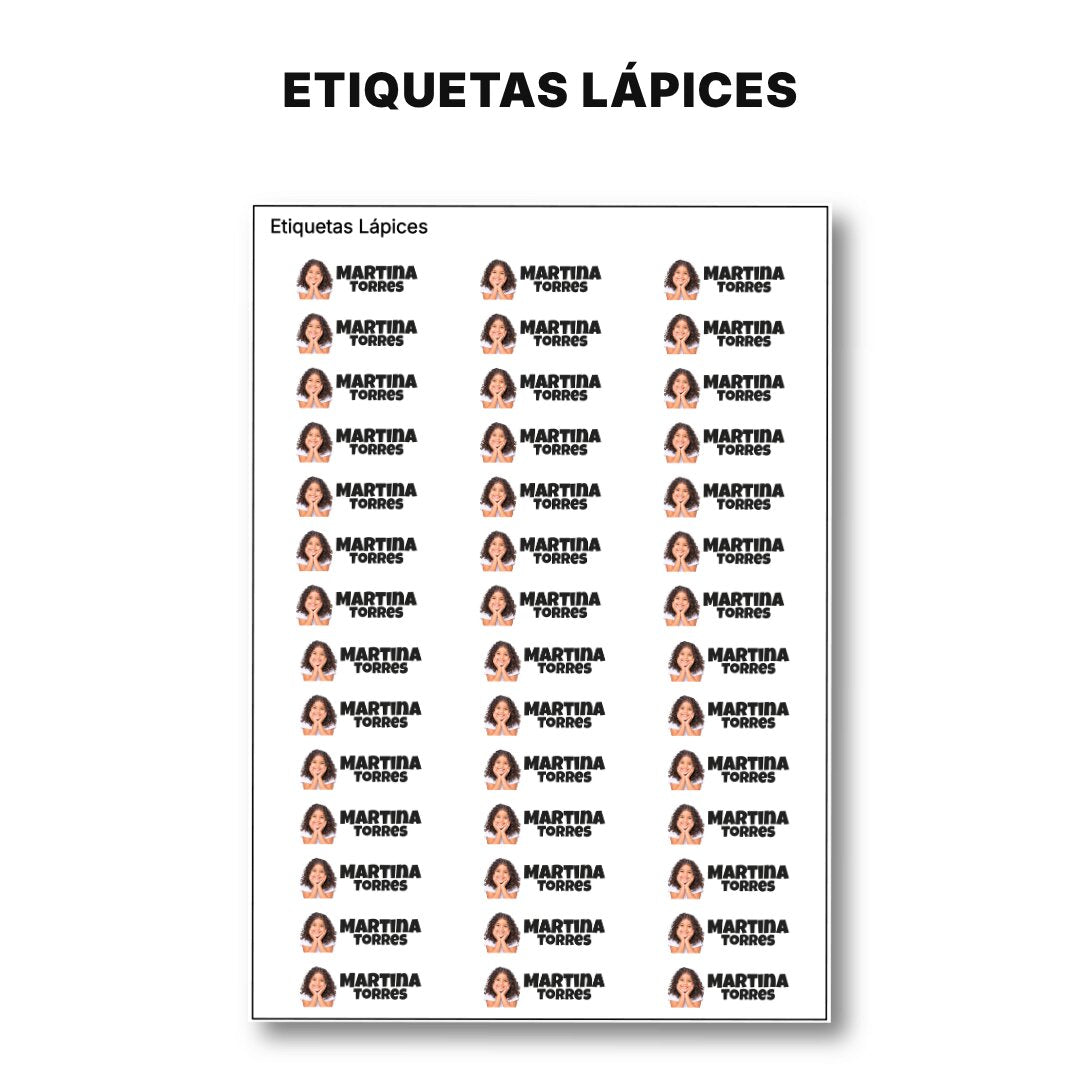 Con Foto – Etiquetas Personalizadas