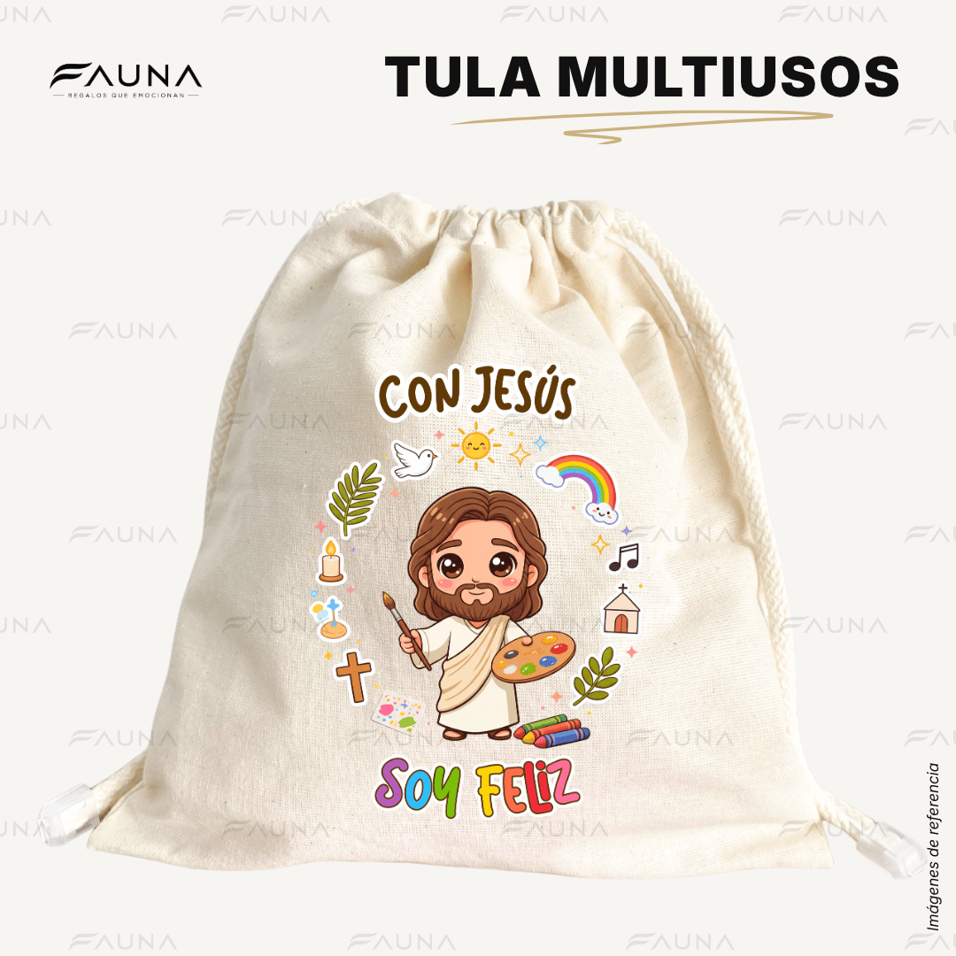 Con Jesús soy Feliz - Tula Multiusos