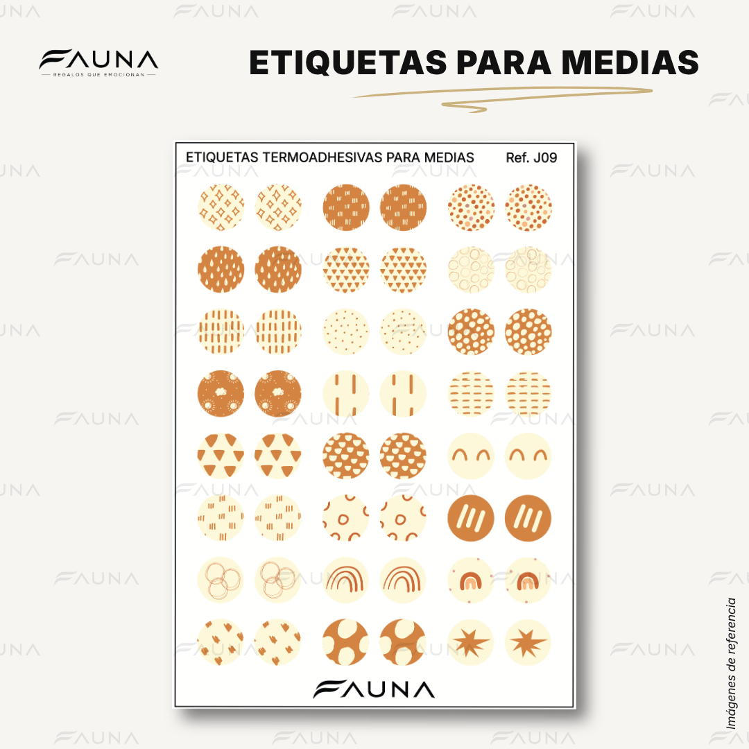 Etiquetas Termoadhesivas para Medias