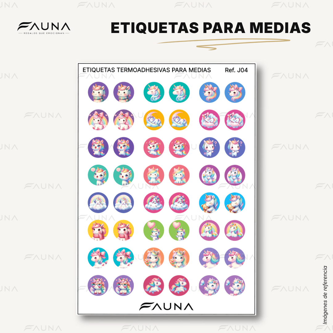 Etiquetas Termoadhesivas para Medias