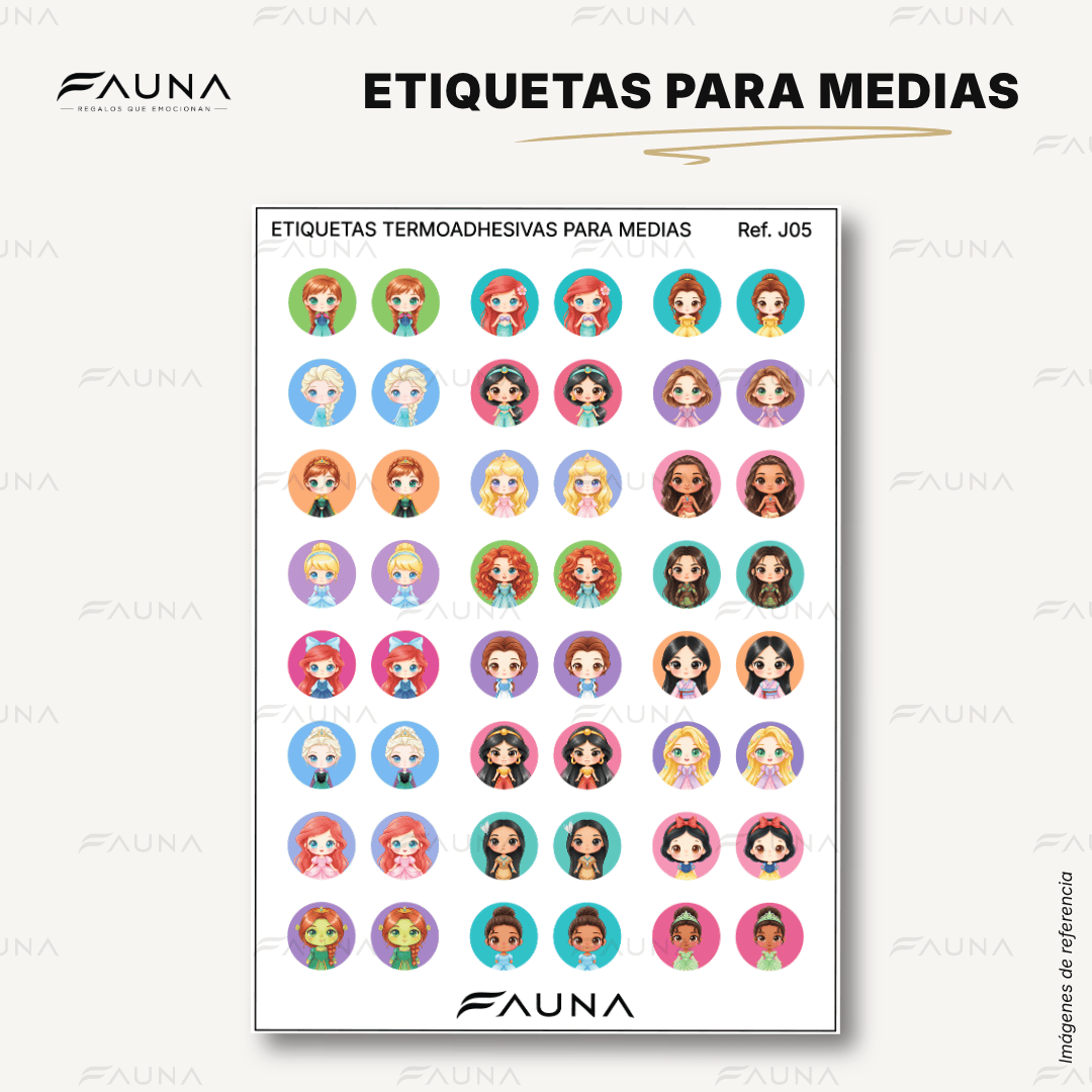 Etiquetas Termoadhesivas para Medias
