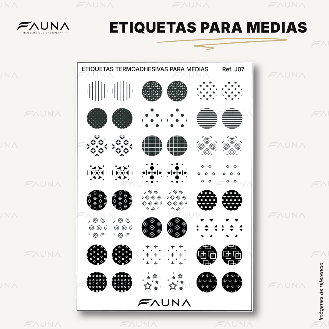 Etiquetas Termoadhesivas para Medias