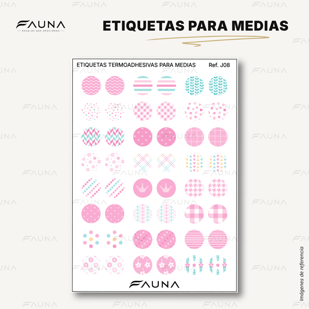Etiquetas Termoadhesivas para Medias